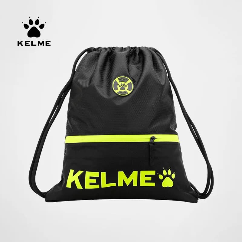KELME Lightweight Drawstring Backpack Men's and Women's Sports Fitness Band Pocket Competition Storage Bag
