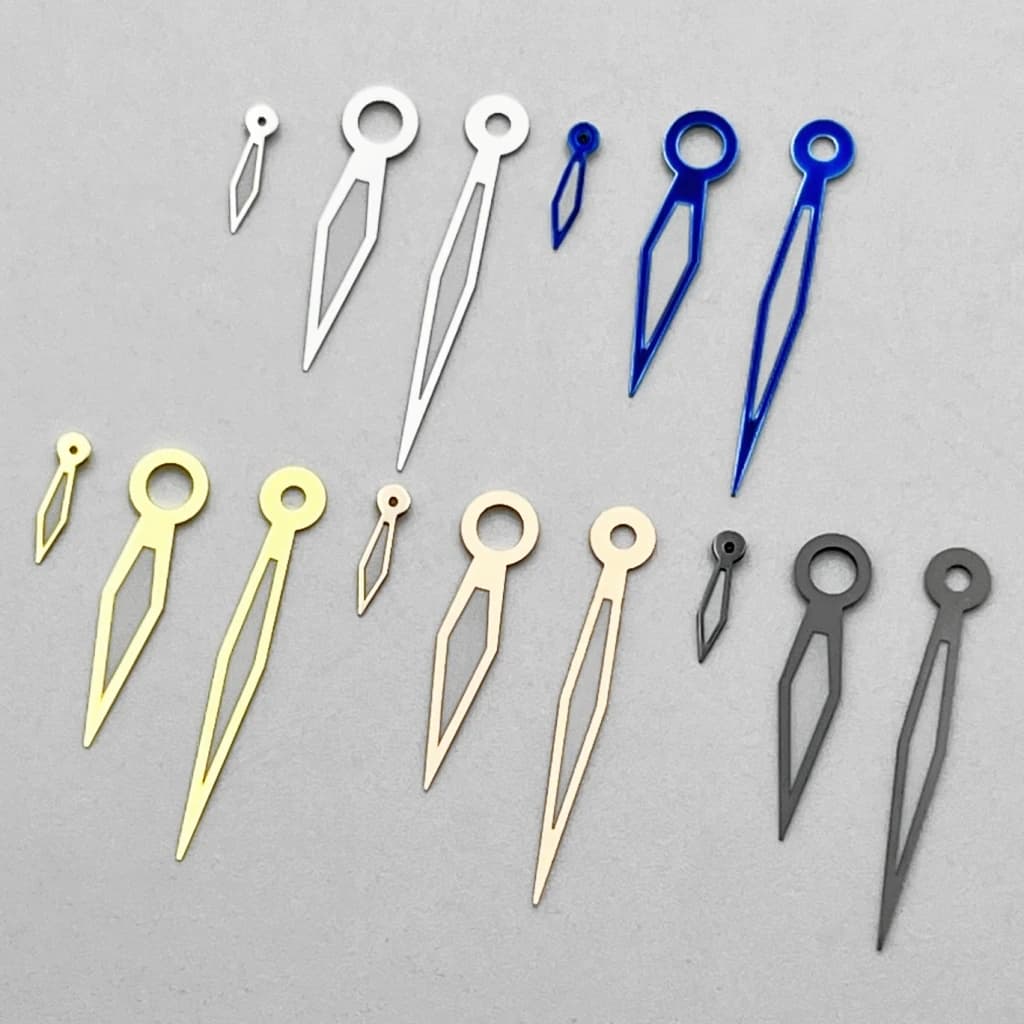 ETA6497 Silver/Blue/Gold/RoseGold/Gun color Watch Hands Green Luminous Fit ETA 6497 6498 ST3600 3620 Movement Accessory Part