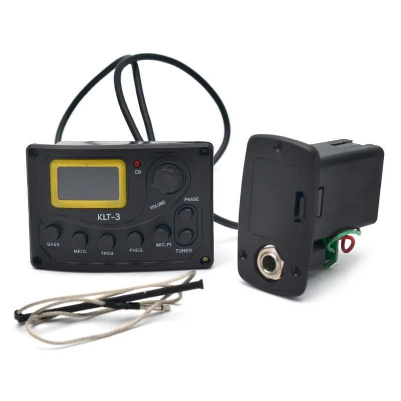 4 Band EQ Equalizer KLT 3 Acoustic Guitar Bass EQ Preamp with Digital Tuner Guitar