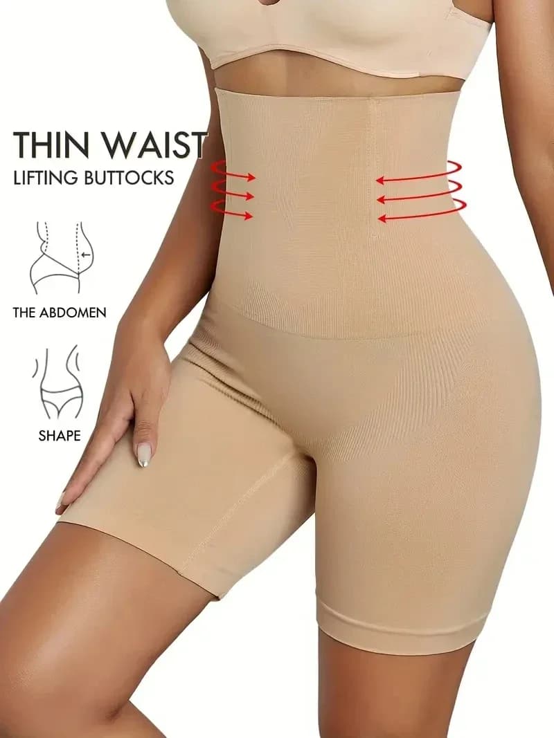 New High Waist Shaping Control Panties Boyshort Tummy Control Butt Lifting Slim Shorts Women's Underwear Shapewear Body Shaper