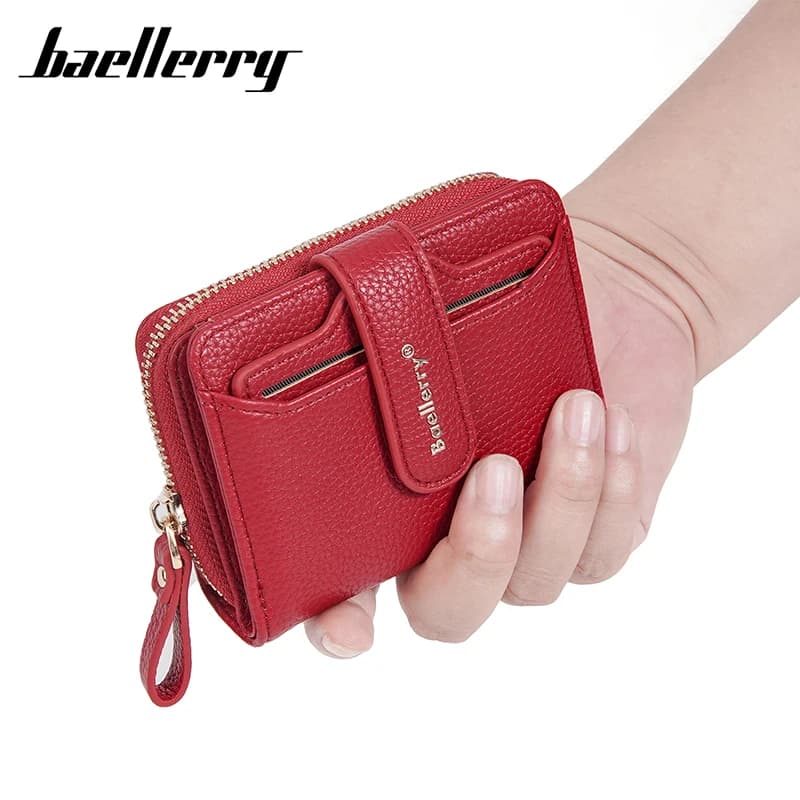 New Short Women Zipper Wallets Large Capacity Card Holder Brand Female Purses Quality Coin Pocket Photo Holder Wallet For Girls