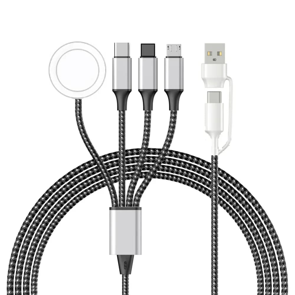 4 in 2 Multi Watch Charging Cable For Iwatch Iphone Charger Usb Type-C Fast Charging Cable High-Quality Airpods iPad Accessories