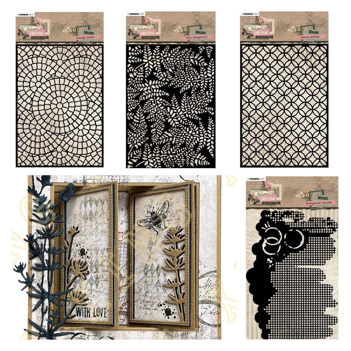 Dreamy Pattern 2023 New DIY Layering Stencils Wall Painting Scrapbook Coloring Embossing Album Decorative Paper Card Template