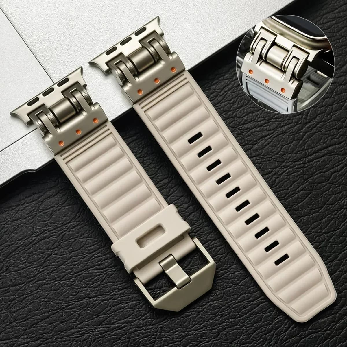 Sports Silicone Band for Apple Watch Strap Ultra 2 49mm 45mm 44mm 42mm Soft Correas Bracelet for apple IWatch Series 9 8 7 6 5 4