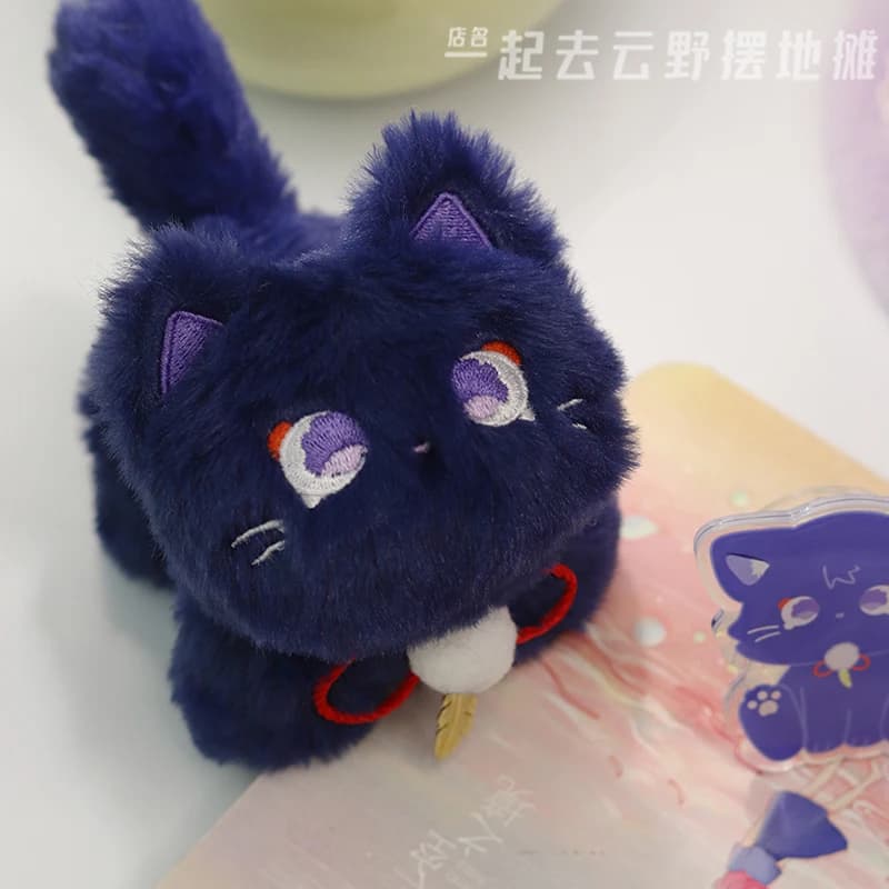 Anime Genshin Impact Balladeer Plush Doll Cute Bag charm Cosplay Stuffed Cotton Keychain Cartoon Keyring