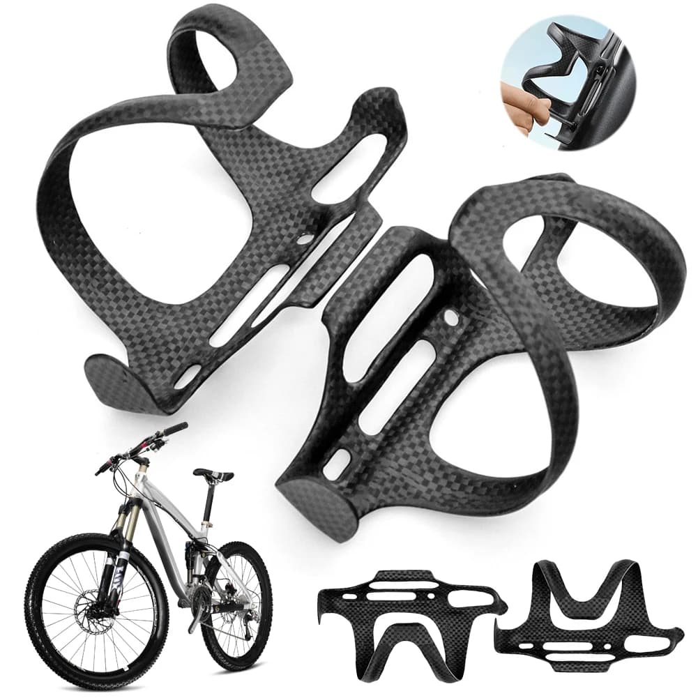 Bike Water Bottle Cage Bicycle Bottle Holder Full Carbon Fiber Bike Water Bottle Bracket Lightweight for Diameter 72-75mm Bottle