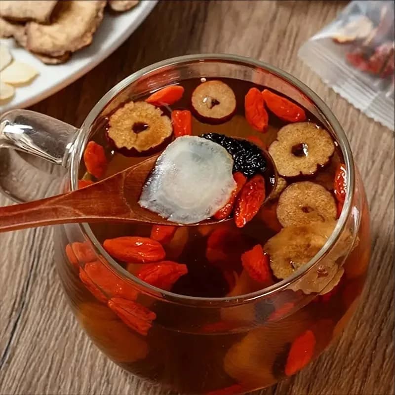 30 bags of Ginseng Six Treasures Tea - Traditional Chinese Herbal Medicine, Natural Ingredients, Nourishing Kidney Health