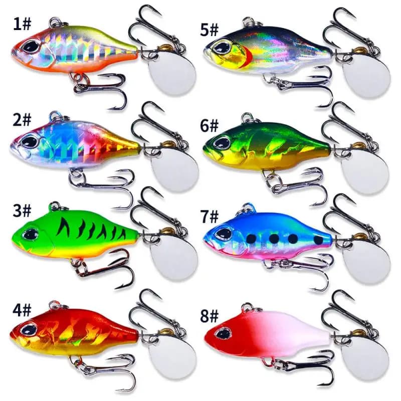 Luya Bait New Micro Luya Bait Vib Bait 5.2CM-8.5G Attracting Fish Schools Fishing Supplies Fishing Lures Fishing Tools