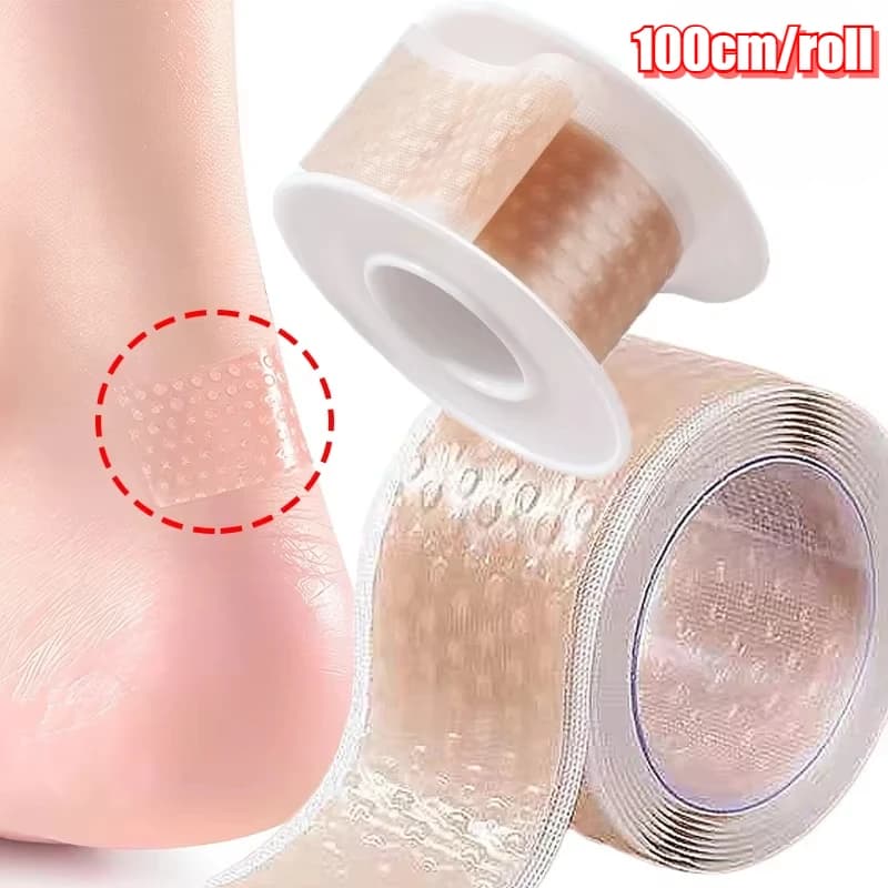 Silicone Gel Heel Stickers Heel Protector Biomimetic Anti Pain Relief Adhesive Patch Cushion Foot Care Shoe Pads Grip Tapes