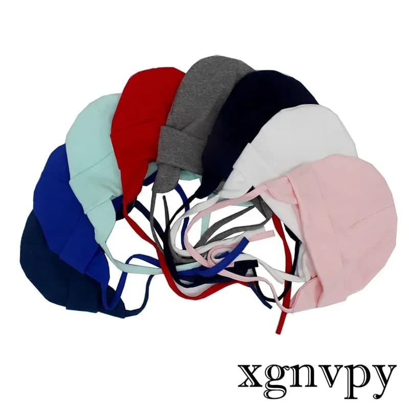 Xgnvpy Autumn Winter Baby Bonnet Hat Solid Color Ear Protection Warm Toddler Beanie Soft Cotton Kids Girls Boys Earflap Cap