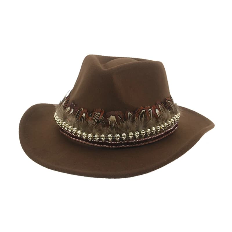 Cowboy Hat Cowgirl Man Hat Hats for Women Fedoras Western Cowboy Solid Camel Wide Brim Band Accessories Hat New Chapeau Cowboy