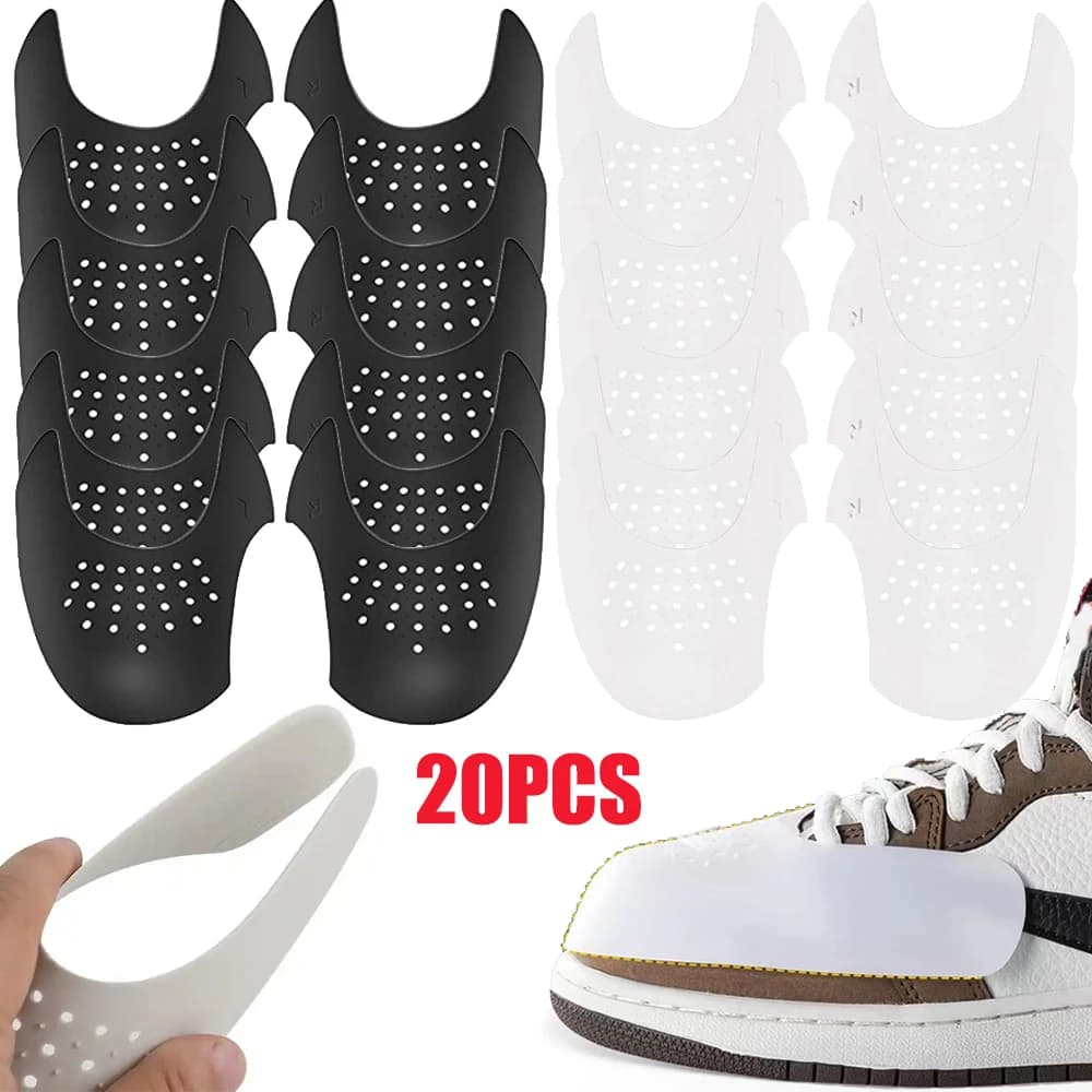20Pcs Sneakers Anti Crease Protector Wrinkled Fold Shoes Support Toe Cap Sport Ball Shoe Head Stretcher Extender Shoe Protection