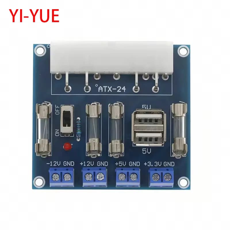 HU-M28W Desktop PC Power ATX Transfer Board Power Adapter Supply Test Module Power Supply Circuit Outlet Module