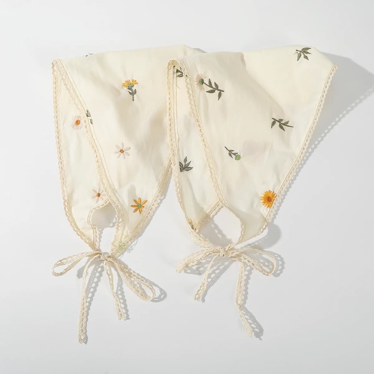 Fabric Printing Triangle Scarf  Flower Hair Bands Turban Bandana Headbands For Women Sweet Retro Headwarps Hair Accessories