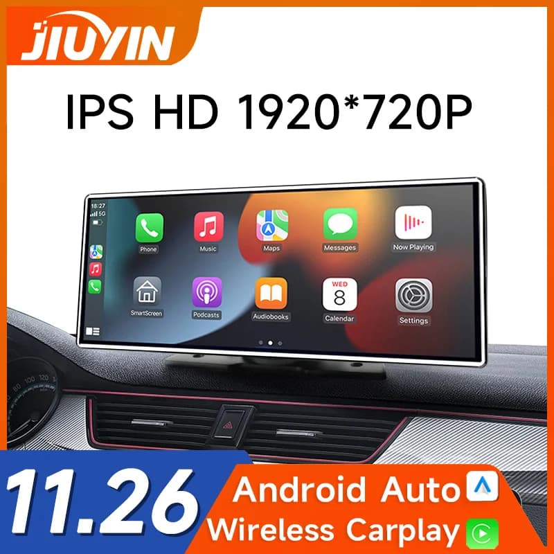 11.26 Inch 2024New Upgrade JIUYIN Universal Car Radio Multimedia Navigation Wireless CarPlay Apple Android Auto Mirror Music MP5