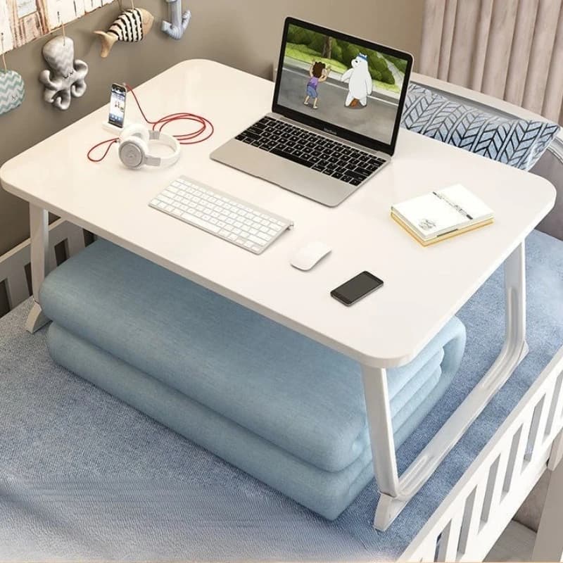 1pc Portable Ergonomic Cork Lap Desk with Bamboo Finish, Work Ergonomic Stand,Foldable Desk Design,Stable Desk Design