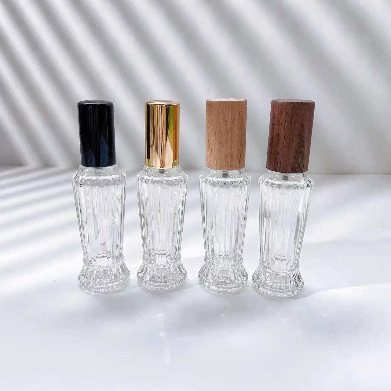Portable Pressed Glass Spray Perfume Dispenser Mini Sample Bottle