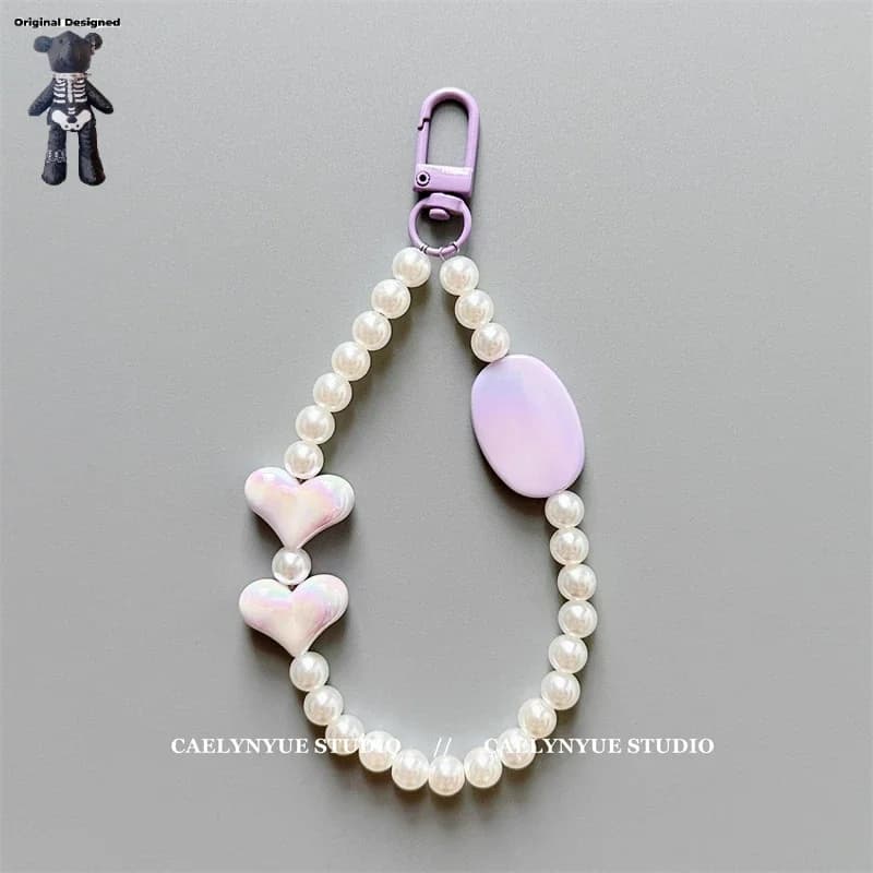 Bag Chain Irregular Pearl Parts Bag Accessories Handmade Phone Case DIY Chain Fashion Detachable Geometric Handbag Straps