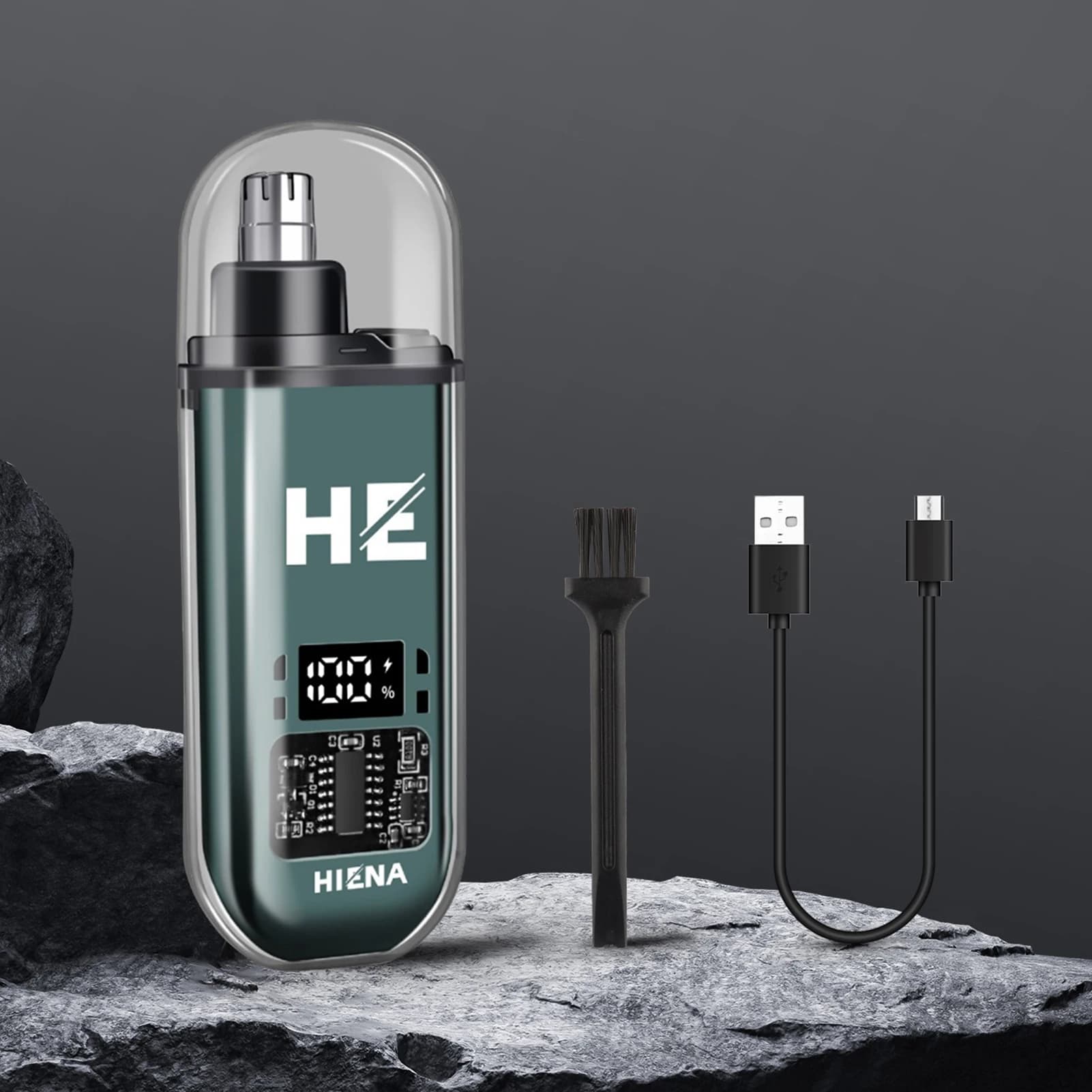 Portable Electric Nose Ear Trimmer HIENA Cordless razor Mini Pocket Hair Eyebrow Trimmers for Men usb Rechargeable hair Clipper