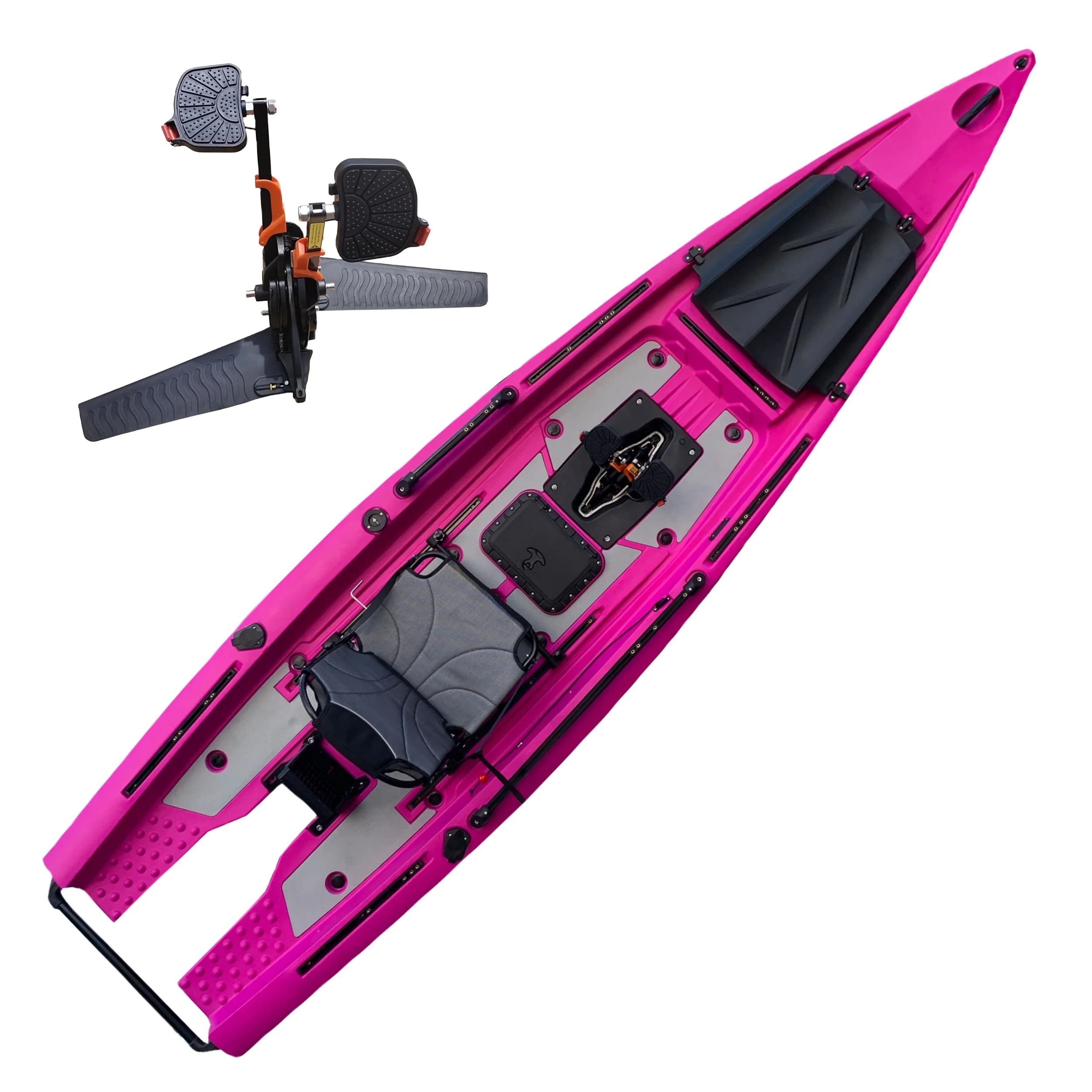 Single Skiff Boat Solo Kayak Sit On Top Electric Motor Canoe Fishing Kayak