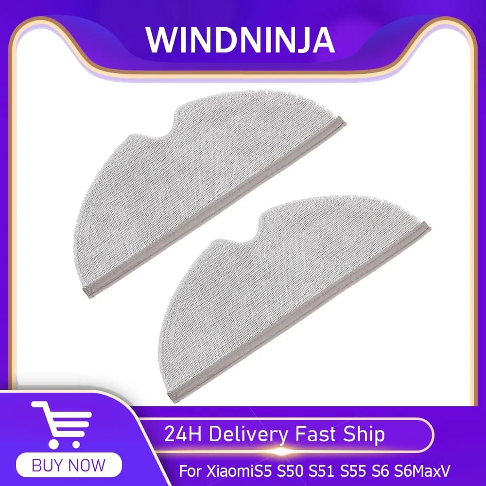Household Cleaning Full Coverage Washable Mopping Cloth for Xiaomi Roborock S5 S50 S51 S55 S6 S6MaxV S5Max P50 T6 Vacuum Cleaner