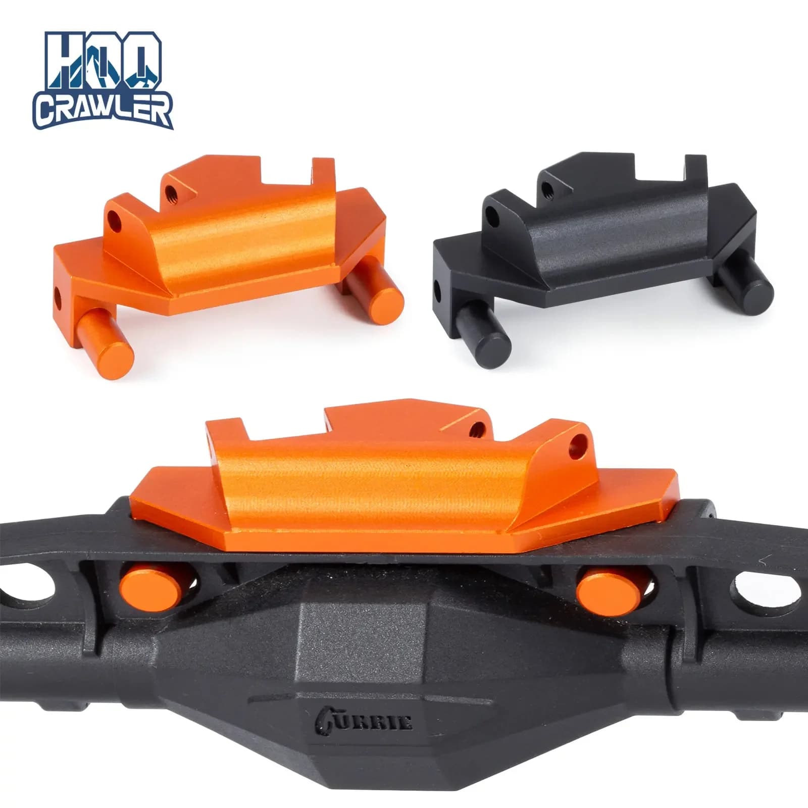 Aluminum Rear Upper Link Riser Mount for 1/10 RC Crawler Axial Capra Currie F9 SuperShafty CP44 Portal Axle Upgrade