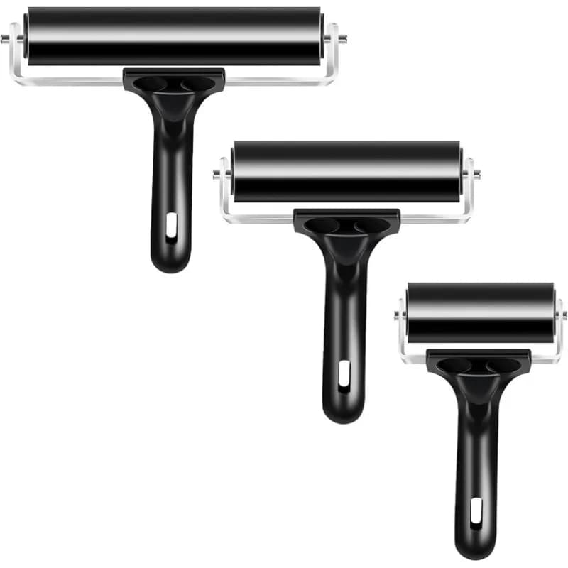 1PC Quality Soft Rubber Brayer Rollers for Crafting Printmaking Brayer Paint Brush Ink Applicator Art Craft Oil Painting Tool