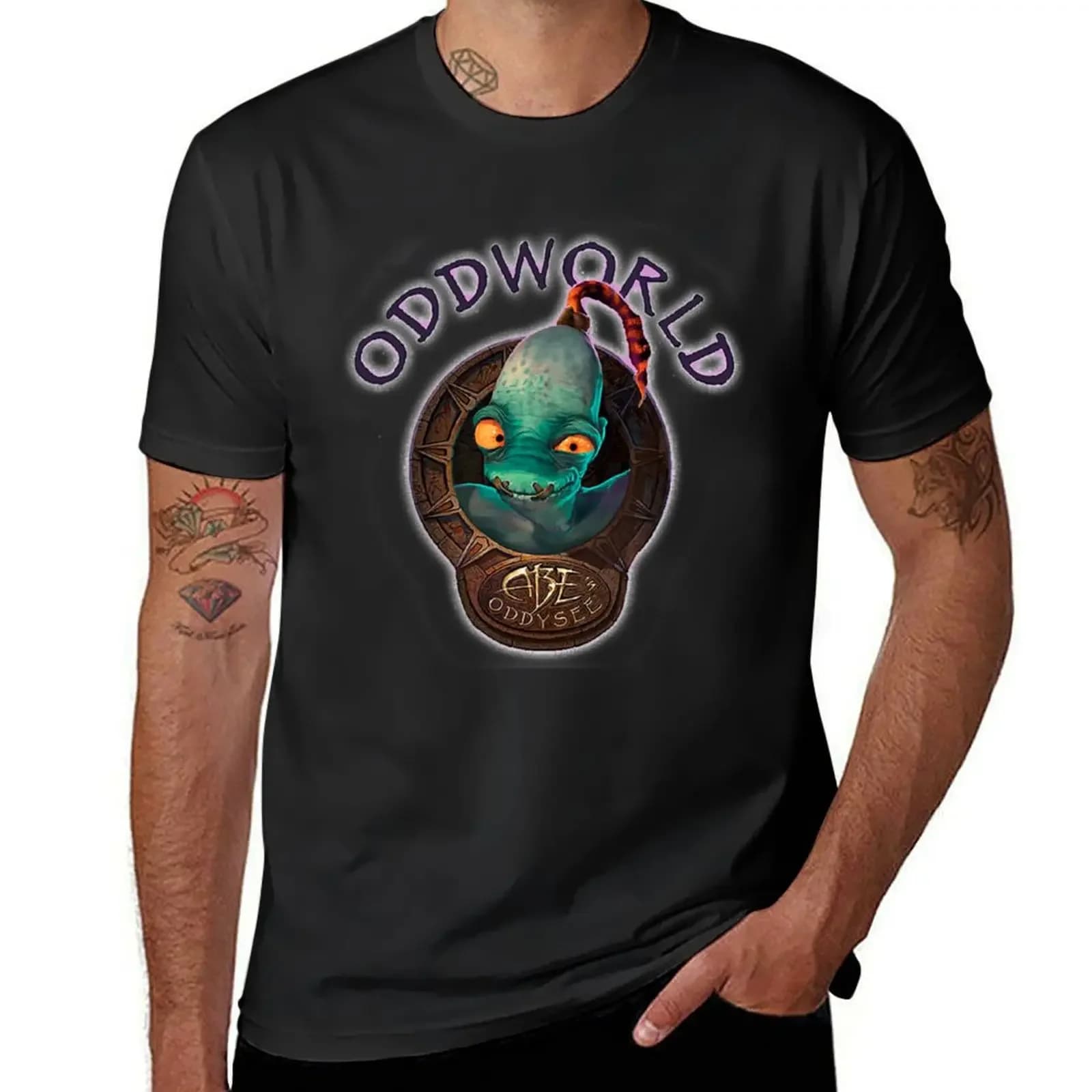 Abe's Oddworld T-Shirt anime tshirt baggy shirts men clothings
