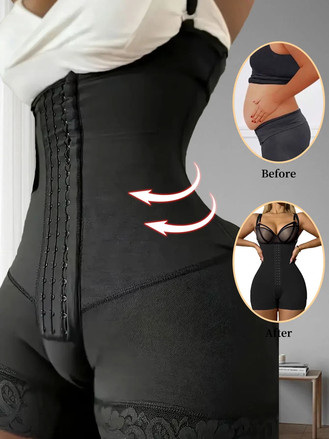 Women Postpartum Girdles High Compression Body Shaper Slimming for Women Sexy underwear Push Up Bodysuit