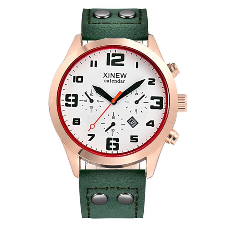 Relogio Masculino Men Fashion Leather Band Simple Date Quartz Watches Students Boys Sports Cheap Wrist Watch Erkek Barato Saat