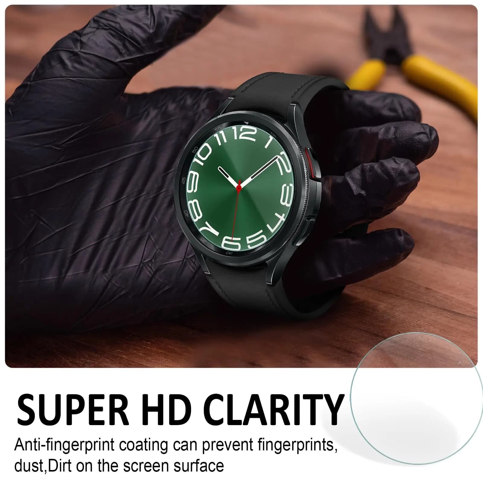 Tempered Glass For Samsung Galaxy Watch 6 44mm 40mm Accessories Clear Hydraulic Film Screen Protector Watch 6 Classic 43mm 47mm