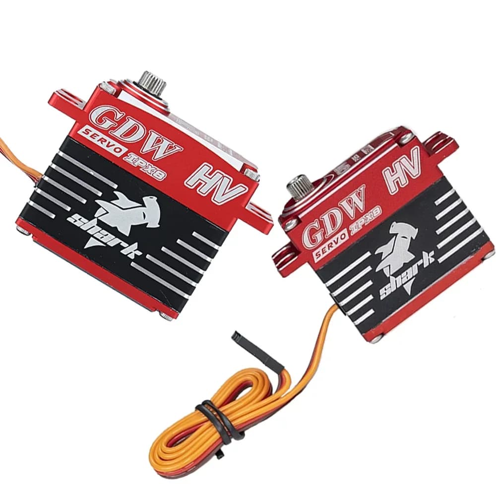 GDW SHARK IPX896 80g 36kg digital steel gears IPX8 grade waterproof servo brushless motor full CNC case for RC cars boats