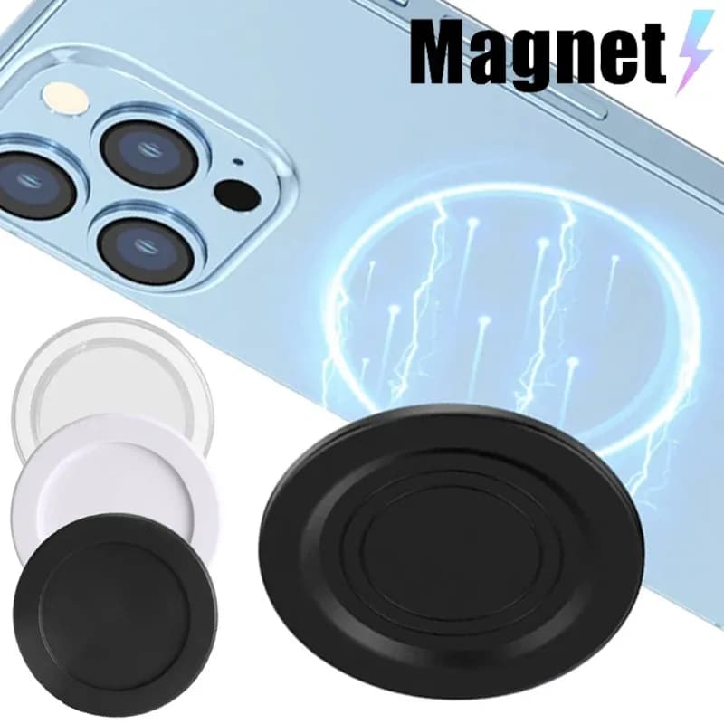 Magnetic Disk Base for Magsafe Accessories Removable Magnet Plate for iPhone 15/14/13/12 Mag Case for P-Socket Grip/Ring Holder