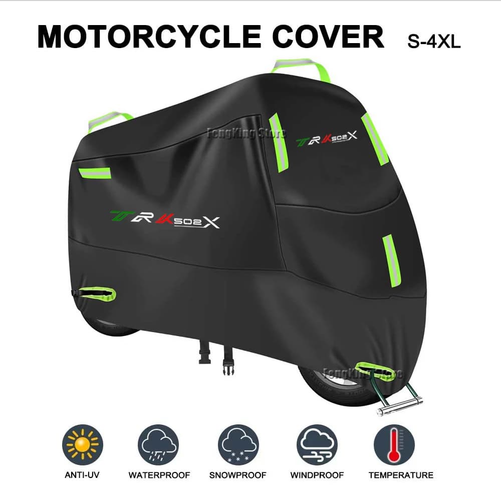 For Benelli TRK 502X Leoncino 500 BJ500 Motorcycle Cover Waterproof Outdoor Scooter UV Protector Rain Cover
