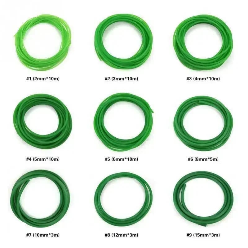 1M Round Urethane Drive Belt Diameter 2/3/4/5/6/8/10/12mm Rough Surface Green