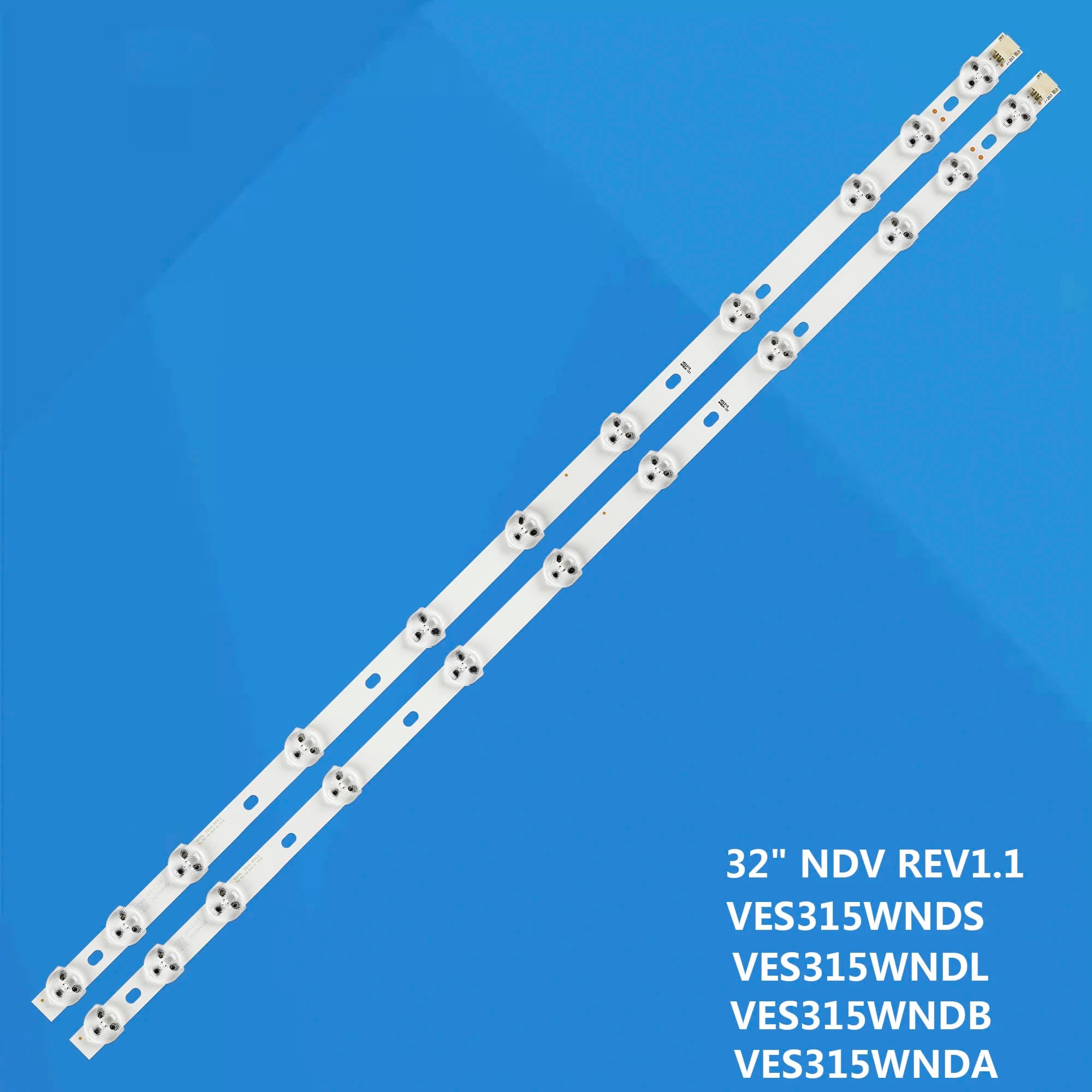 LED bar(2) For Toshiba 32W3453 32W3453R 32W1333DG 32W1333DB 32L3863DG For Hitachi 32HE1000 DLED32265 DLED32167 VES315WNDS-2D-N03