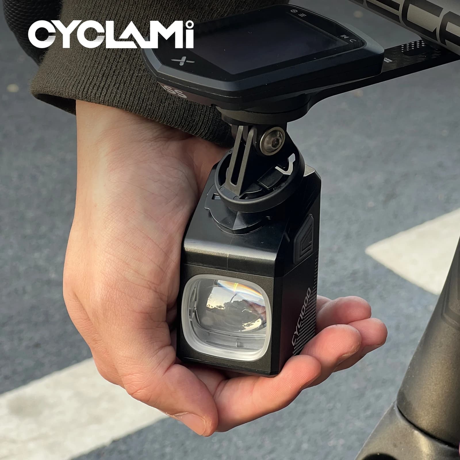 CYCLAMI Bike Headlight CYC 1000 Lumen GoPro Hanging Ultra Bright Wireless Remote Cut Of Line Bicycle Front Lamp MTB Road Cycling