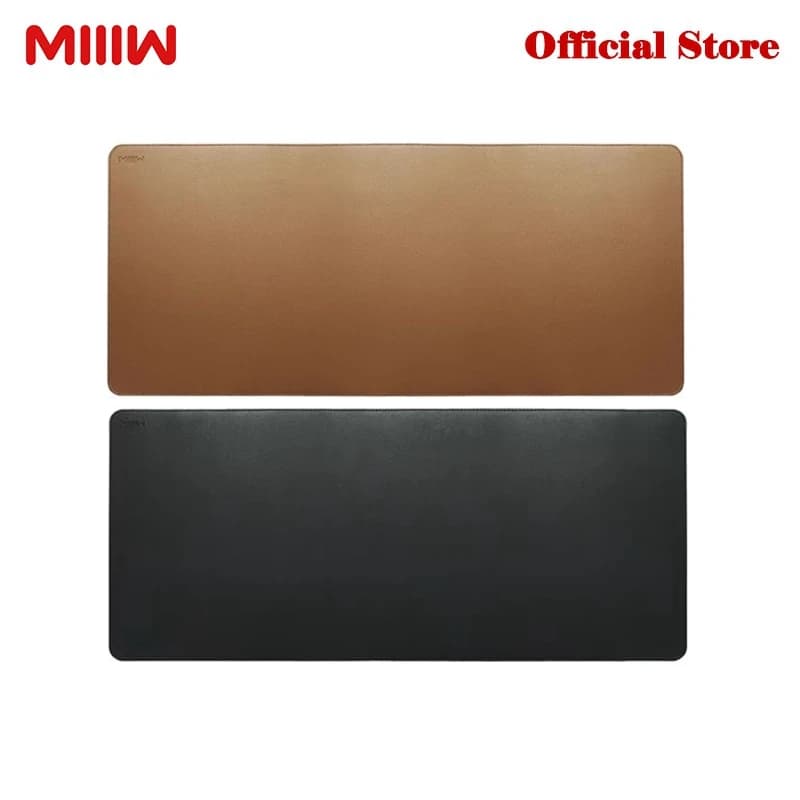 MIIIW Oversized Leather Cork Mouse Pad Double-sided Waterproof Soft Durable 900*400mm Comfortable Touch Desk Mat Large Mousepad