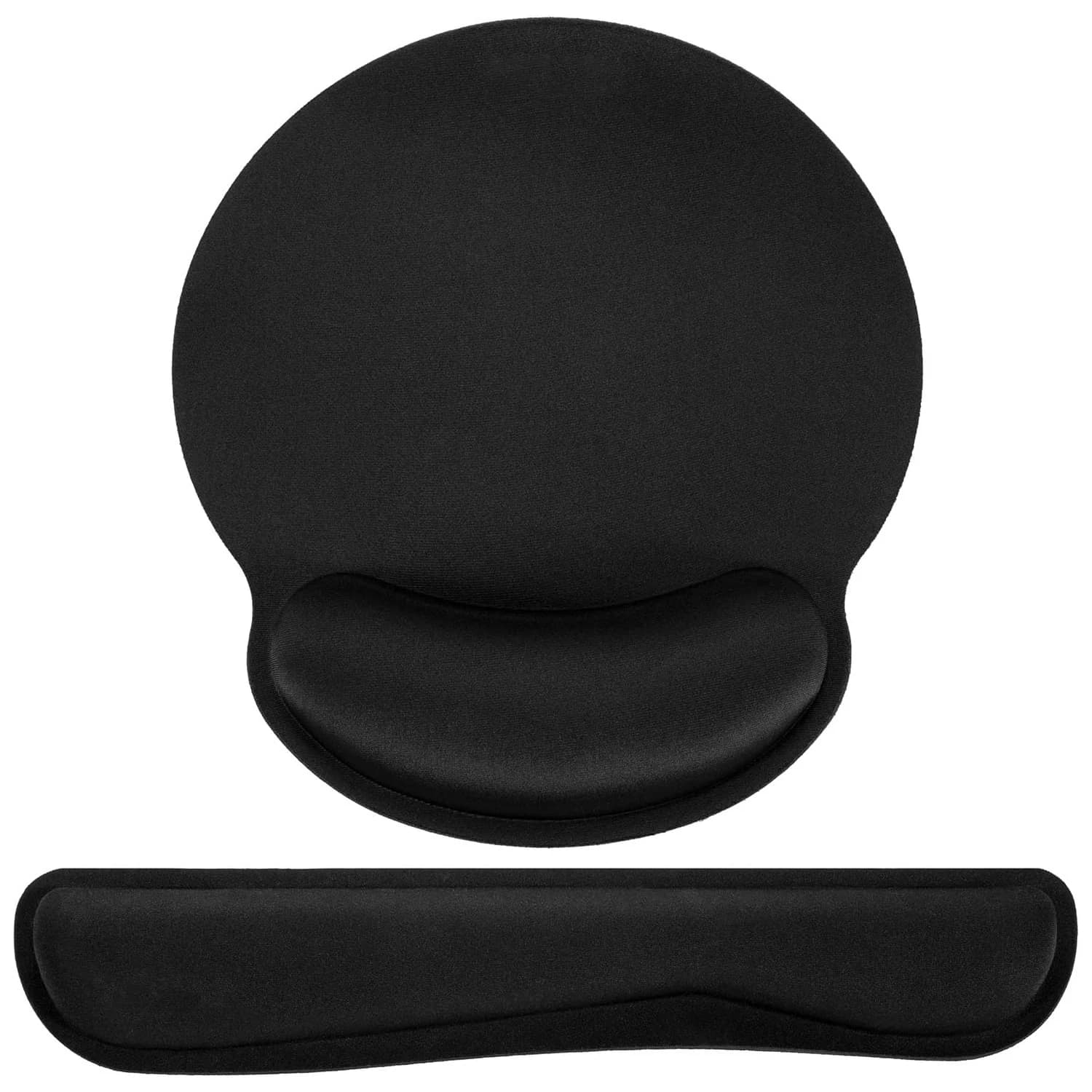 Soft Ergonomic Computer Keyboard Wrist Rest Memory Foam Wrist Rest Mouse Pad Set for Easy Typing & Pain Relief for Office & Home