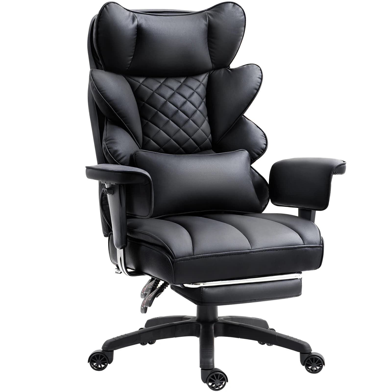 Dowinx Big and Tall Office Chair with Pocket Spring Cushion and Lumbar Support,High Back Computer Gaming Chair with Armrests