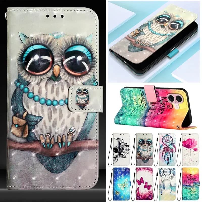 For Redmi 10 5G A3 10C 10A 13C 12C 11A 9A 8A A1 Painted Wallet Case for Xiaomi Redmi Note 10 Pro Max Magnetic Leather Phone Capa