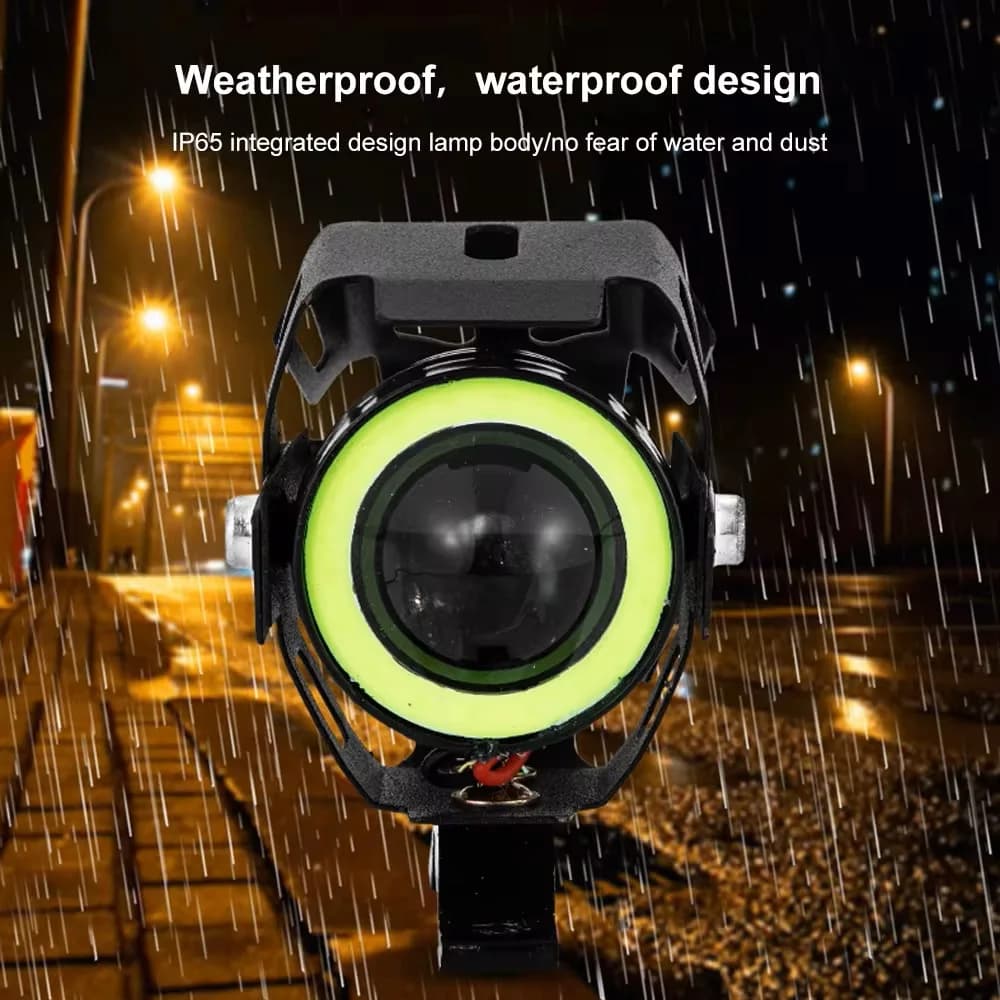 Motorcycle Electric Car OFF-Road Vehicle Modified Headlight LED Spotlight U7 Transformers Laser Cannon 30W Motorcycle Spotlight