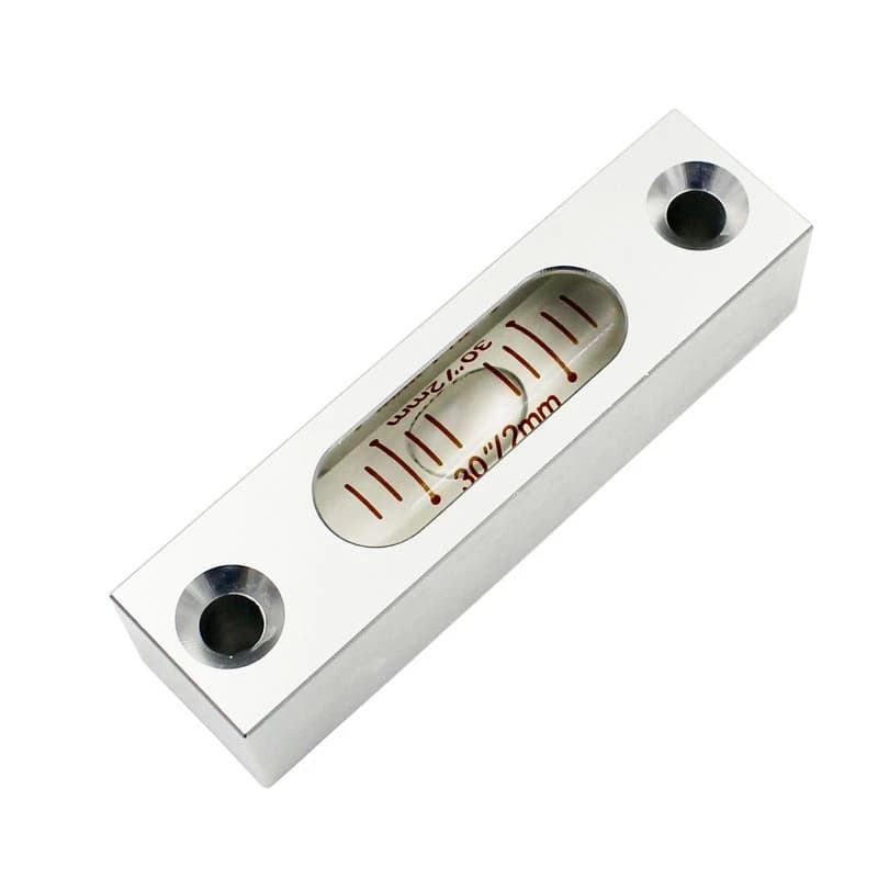 Hot sale!! 30"/2mm Square column Submit Metal Level protractor Tubular spirit level bubble Size 15*15*58mm