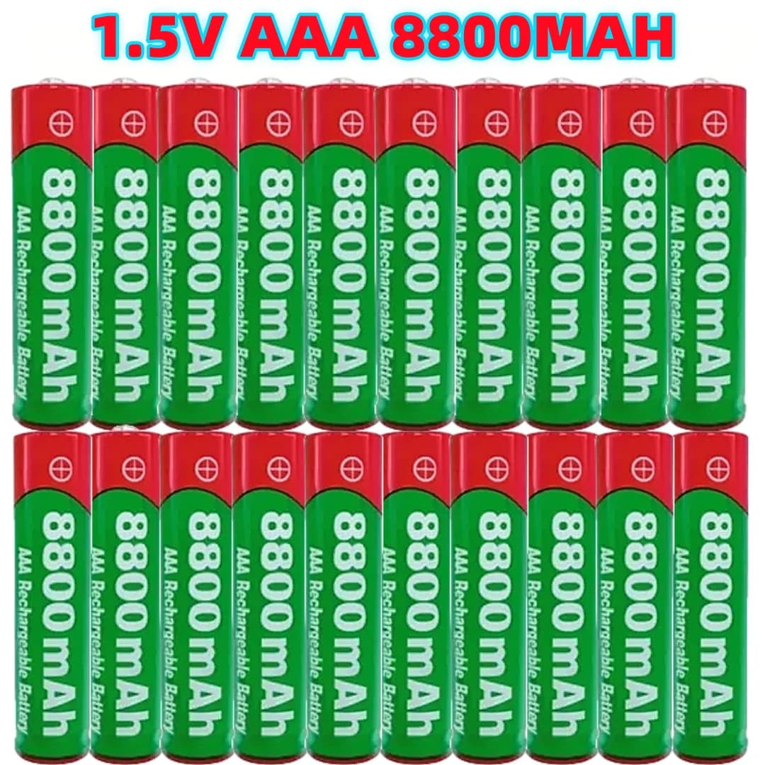 NEW 8800mAh Rechargeable Battery AAA  Alkalinity Battery 1.5 V AAA Battery for Clocks Mice Computers Toys So on