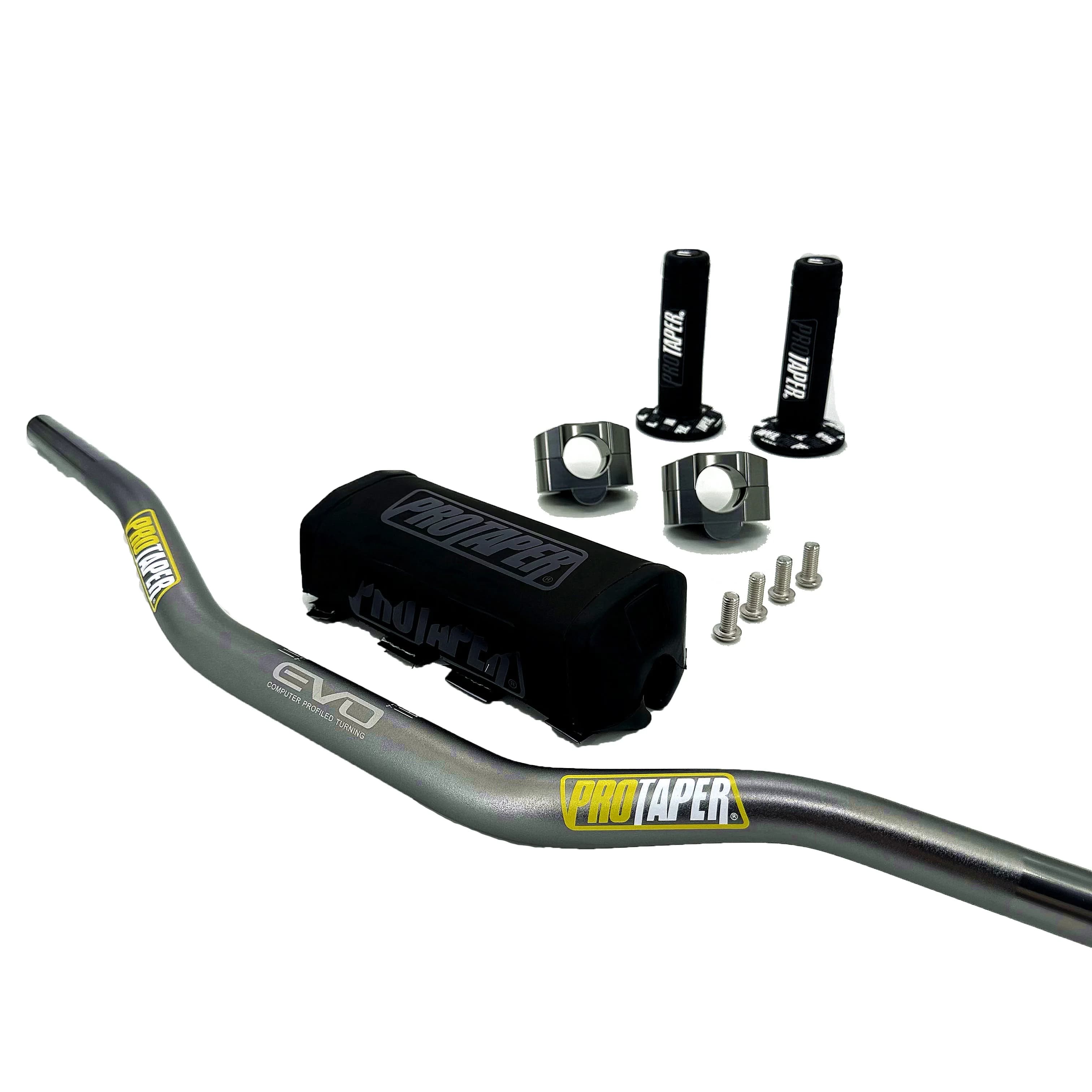 Handlebar For PRO Taper Pack Bar 1-1/8" Handle bar Pads Grips Pit Pro Racing Dirt Pit Bike Motorcycle CNC 28.5mm Adapter