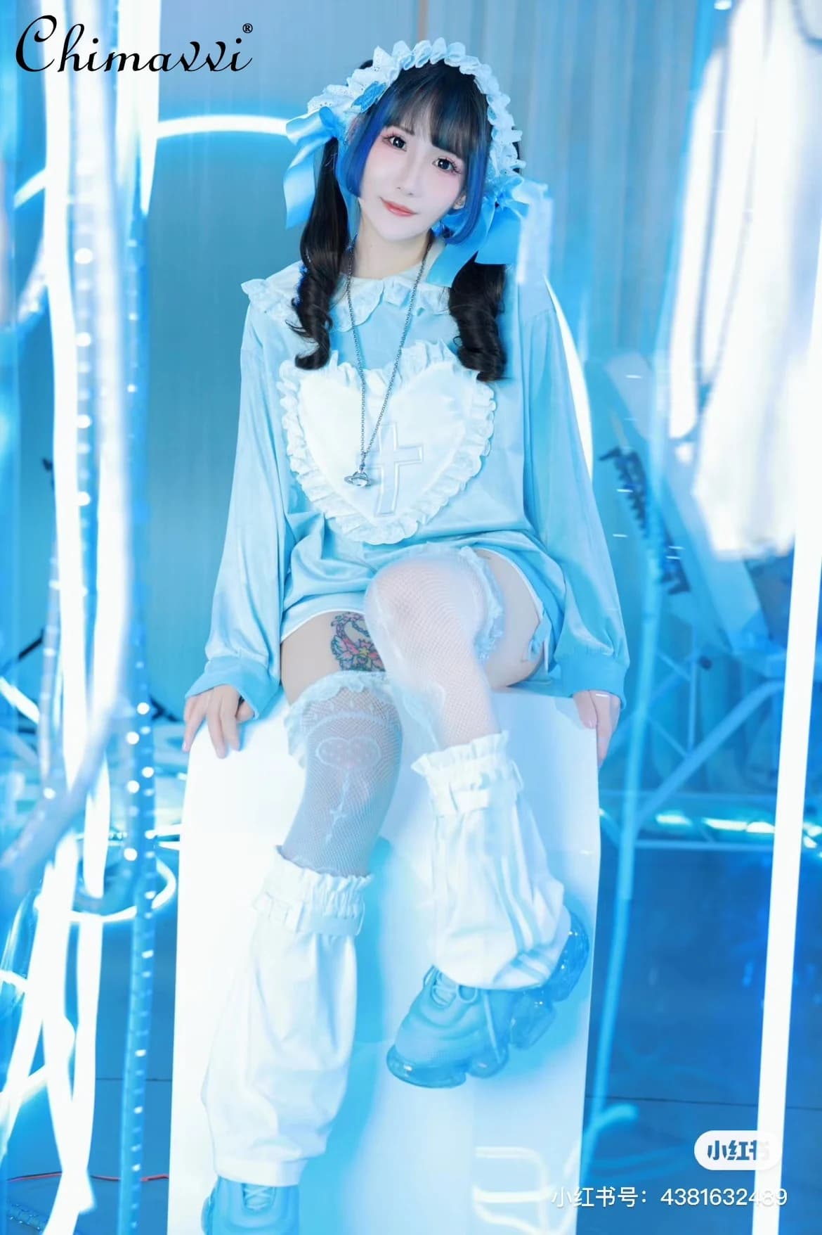 Japanese Sweet and Cute Velvet Love Cross Doll Collar Hoodies New 2024 Autumn Loose Long Sleeve Student Kawaii Sweatshirts