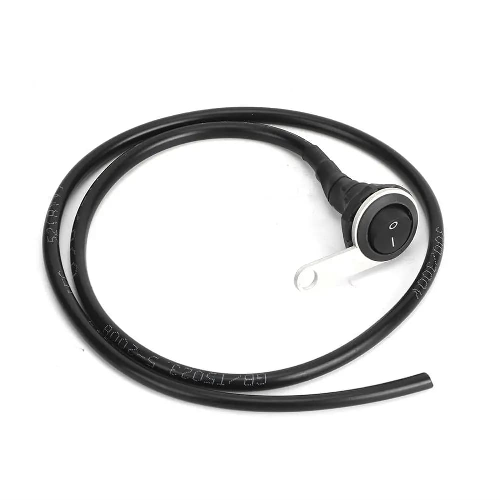 Waterproof Spotlight Handlebar Light Switch for Motorcycle ATVs - Single Steel, 22mm Modification