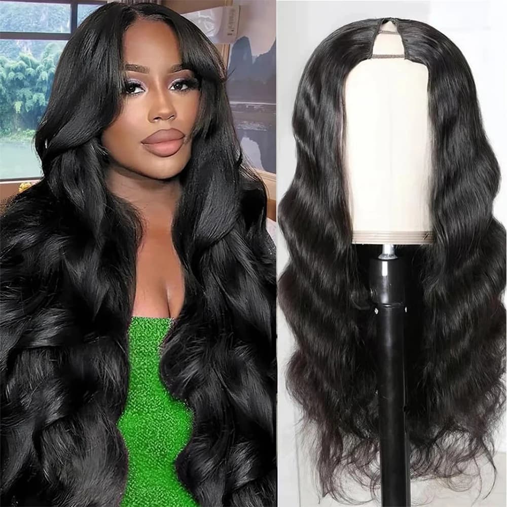V Part Wig Human Hair Body Wave Upgrade V Part Wig No Leave Out Glueless V Part Wig Human Hair Wig Pre Plucked Remy Hair Daily