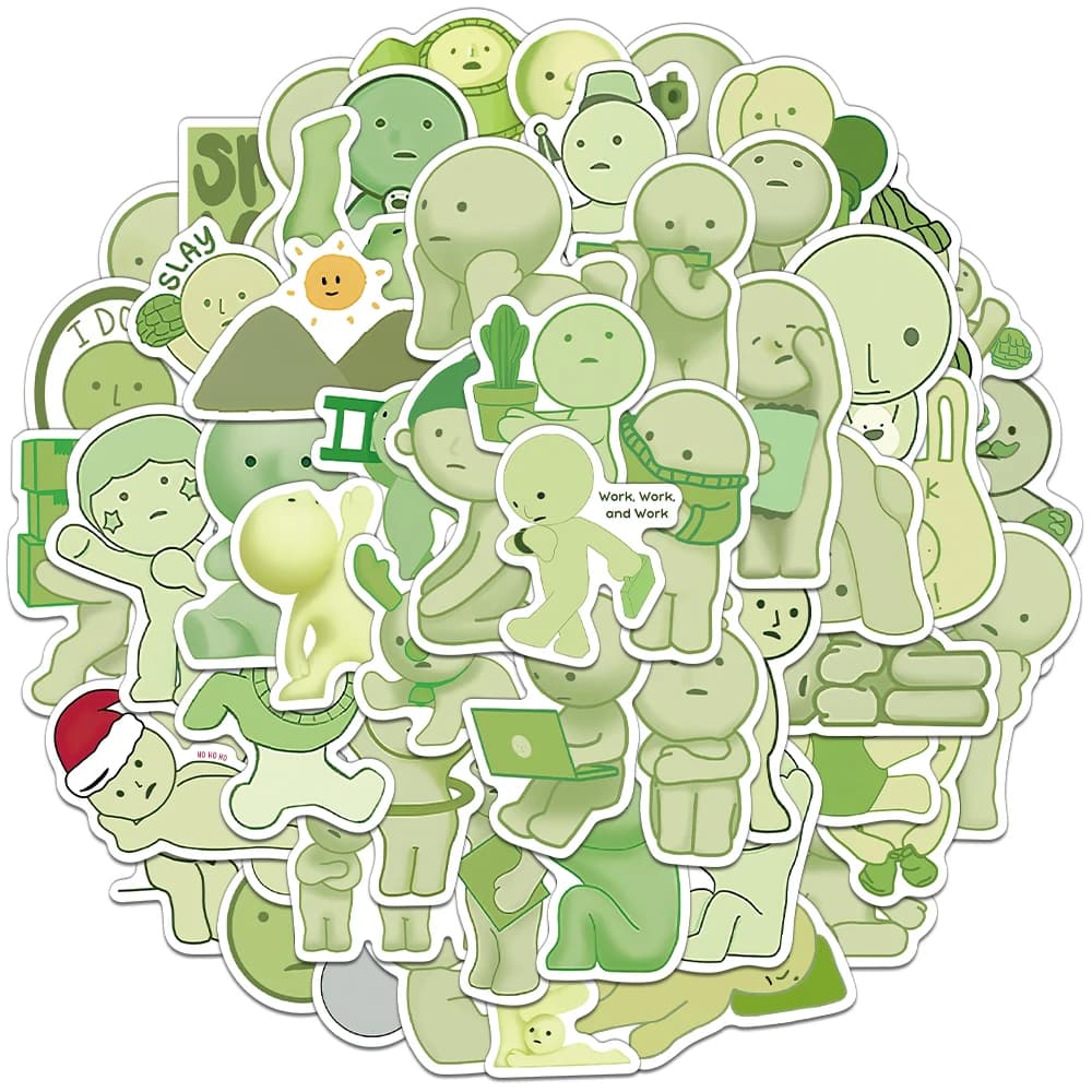 54PCS Creative SMISKI Stickers Decorative Water Cups, Phone Cases, Laptops, Desktop DIY Personalized Stickers