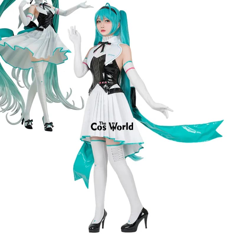 Miku Symphony Uniform Tops Dress Outfit Anime Cosplay Costumes